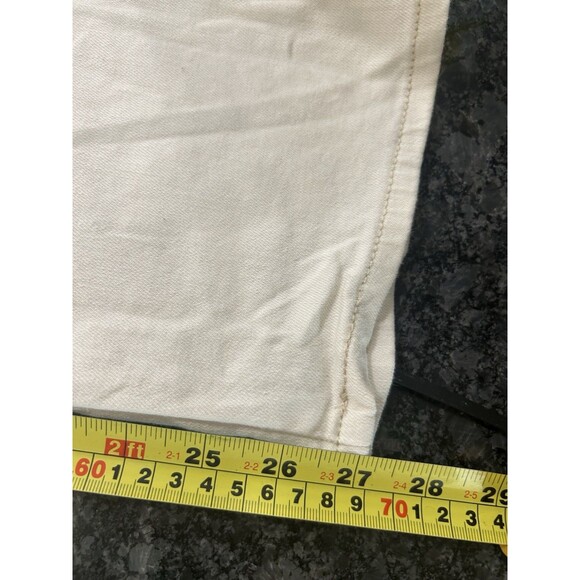 Levi Strauss Women’s Size 16 Signature Off-white High Rise Straight Stretch Jean - Picture 6 of 8